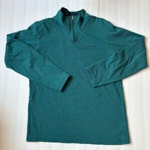 Patagonia Teal Long Sleeve Pullover 1/4 zip VINTAGE